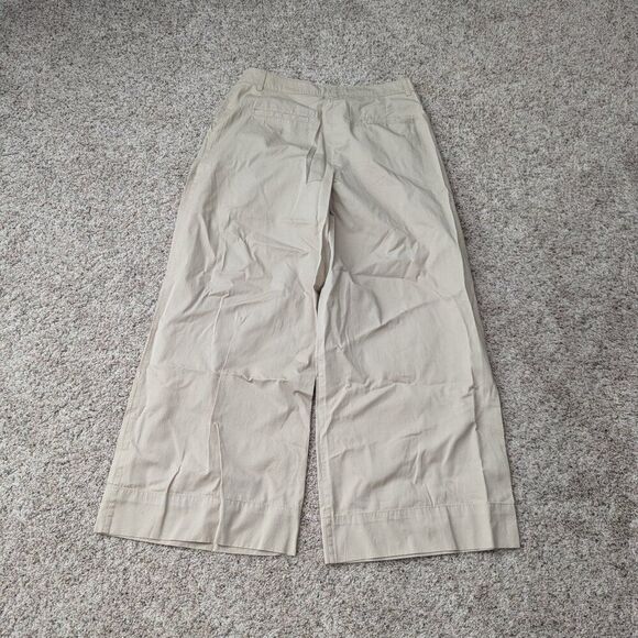 LOFT Womens Poplin Wide Leg Pants - Sz 10 - NWT - Tan - Picture 7 of 7